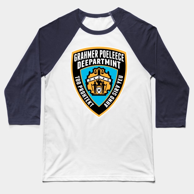 Grahmer Poeleece Baseball T-Shirt by Hindsight Apparel
